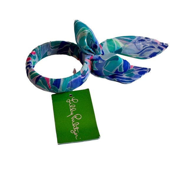 Lilly Pulitzer Fabric Wrapped Bangle NWT - Picture 2 of 4